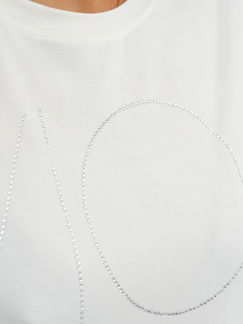 Camiseta de mujer blanco OZONEE JS/YJ77841