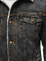 Chaqueta vaquera de hombre grafito OZONEE JB/JP1109 