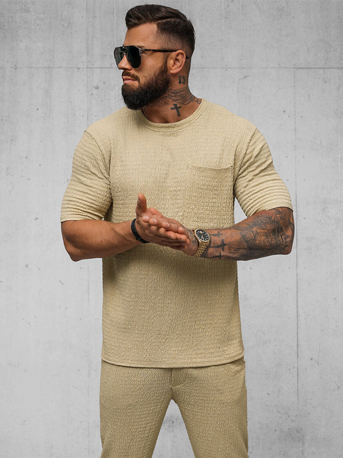 Camiseta de hombre camel OZONEE O/Y960T