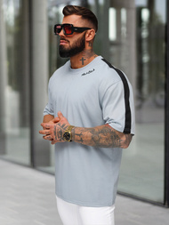 Camiseta de hombre azul claro OZONEE O/QQ1195