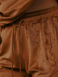 Chándal velour de mujer de marrón OZONEE O/8C1175/33Z
