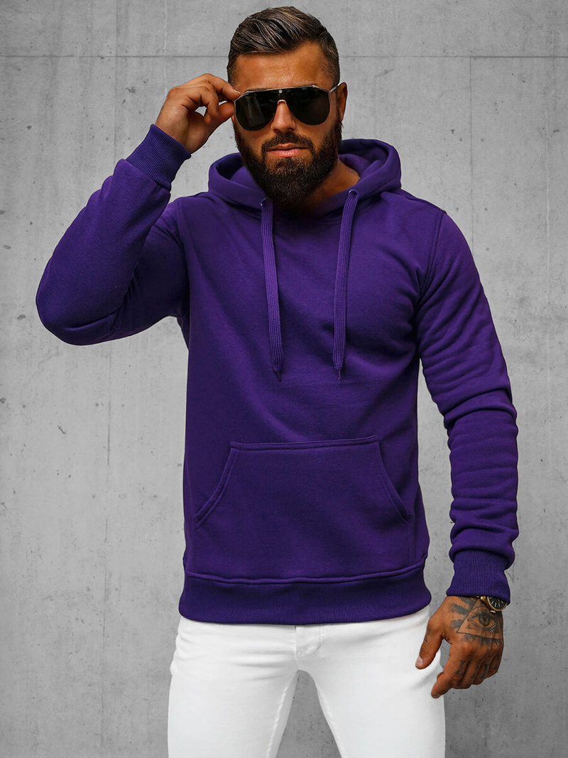 Sudadera de hombre violeta OZONEE JS/2009Z