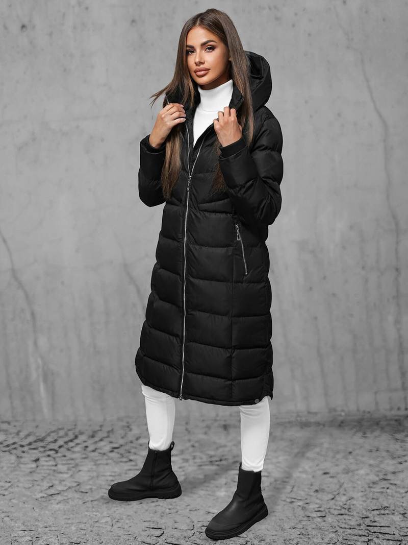 Chaqueta de mujer negra OZONEE JS/M736/392