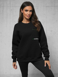 Sudadera de negra OZONEE O/SWE23022Z