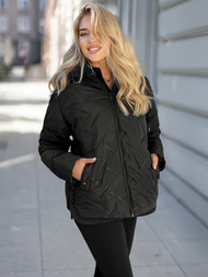 Chaqueta de mujer negra OZONEE JS/16M9300/392