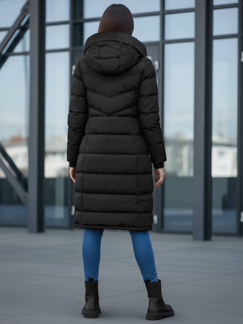 Chaqueta de mujer negra OZONEE JS/M736/392Z