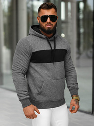 Sudadera de hombre grafito OZONEE JS/8B1315/5