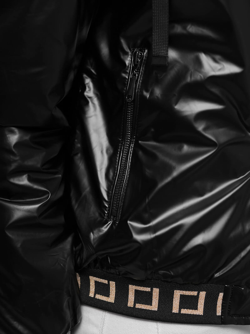 Chaqueta de mujer negra OZONEE JS/16M9087/392