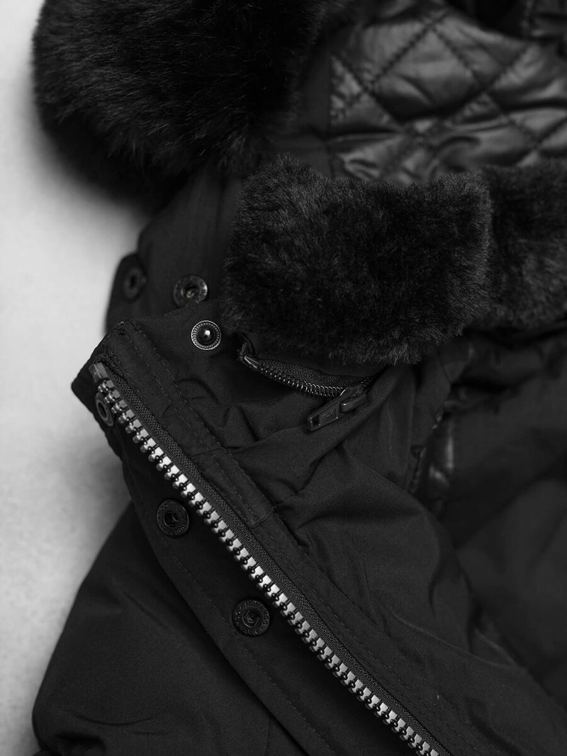 Chaqueta de mujer negra OZONEE O/W377