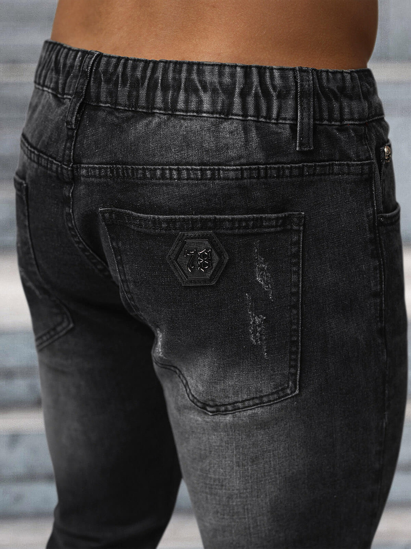 Vaquero de hombre negras OZONEE NB/MP0063/1N