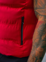 Chaleco de hombre roja OZONEE JS/5M758/270