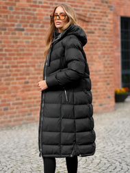 Chaqueta de mujer negra OZONEE JS/M736/392Z