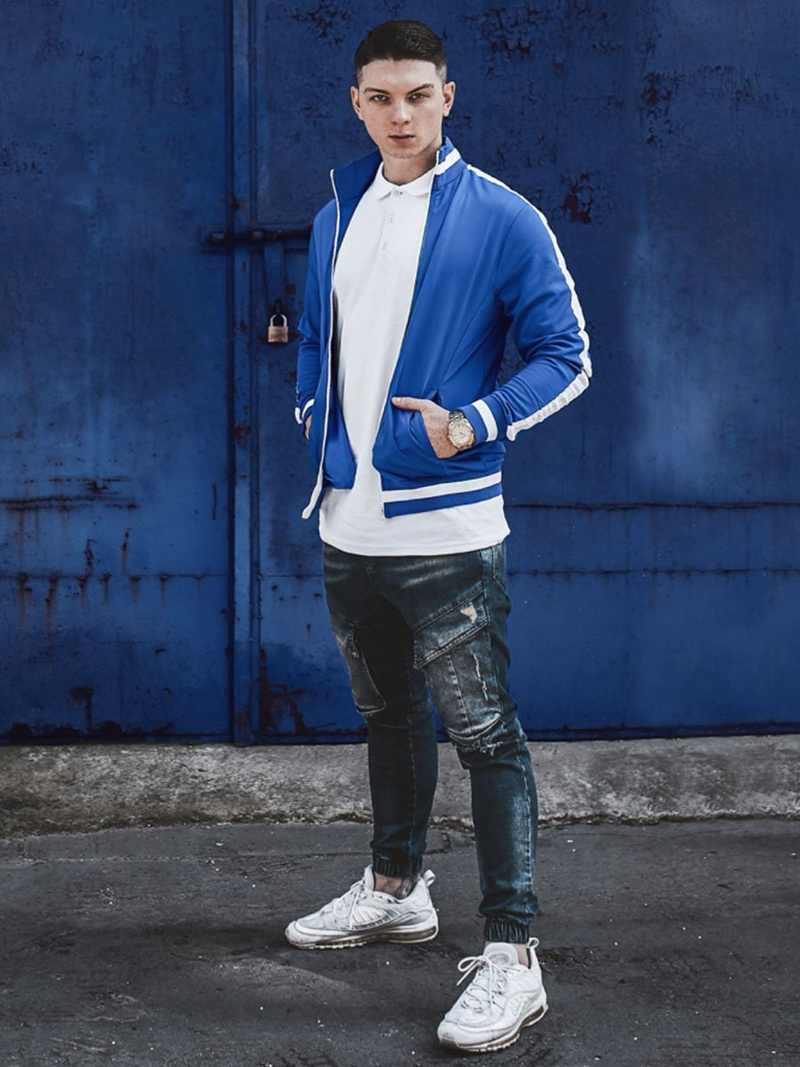 Vaqueros jogger de hombre azul oscuro OZONEE G/1067