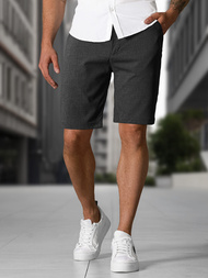 Pantalones cortos chinos de hombre grafito OZONEE DJ/4400