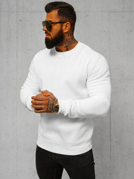 Sudadera de hombre blanca OZONEE JS/2001-10Z