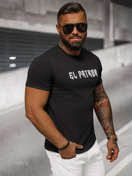 Camiseta de hombre negras OZONEE O/T7283