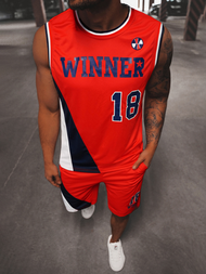 Chándal de hombre rojo OZONEE JS/68C10167Z