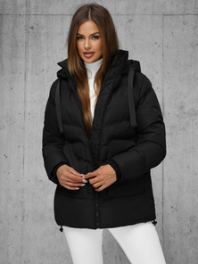 Chaqueta de mujer negra OZONEE JS/5M3251/392Z