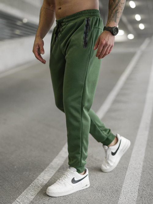 Pantalón de chándal de hombre caqui OZONEE JS/17K1998/29