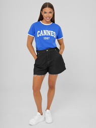 Camiseta de mujer azul OZONEE JS/R62184