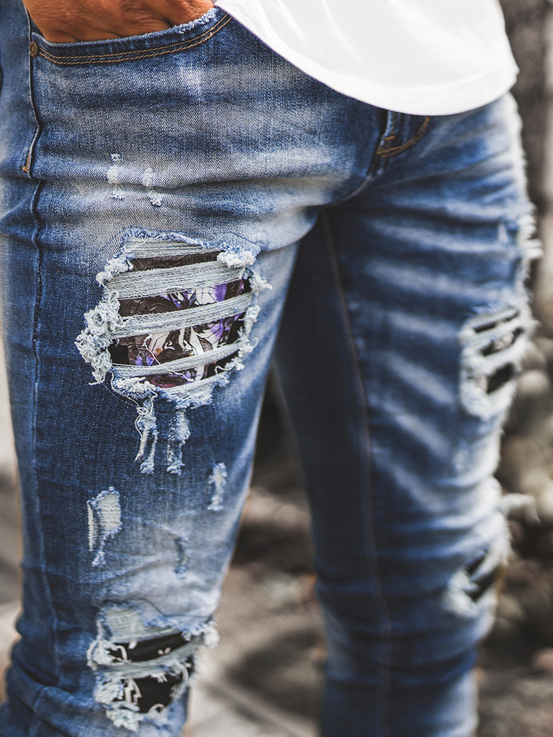 Vaqueros de hombre azul OZONEE O/E7802