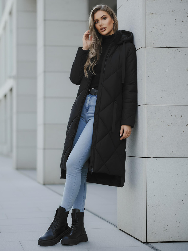 Chaqueta de mujer negra OZONEE JS/5M3168/392Z