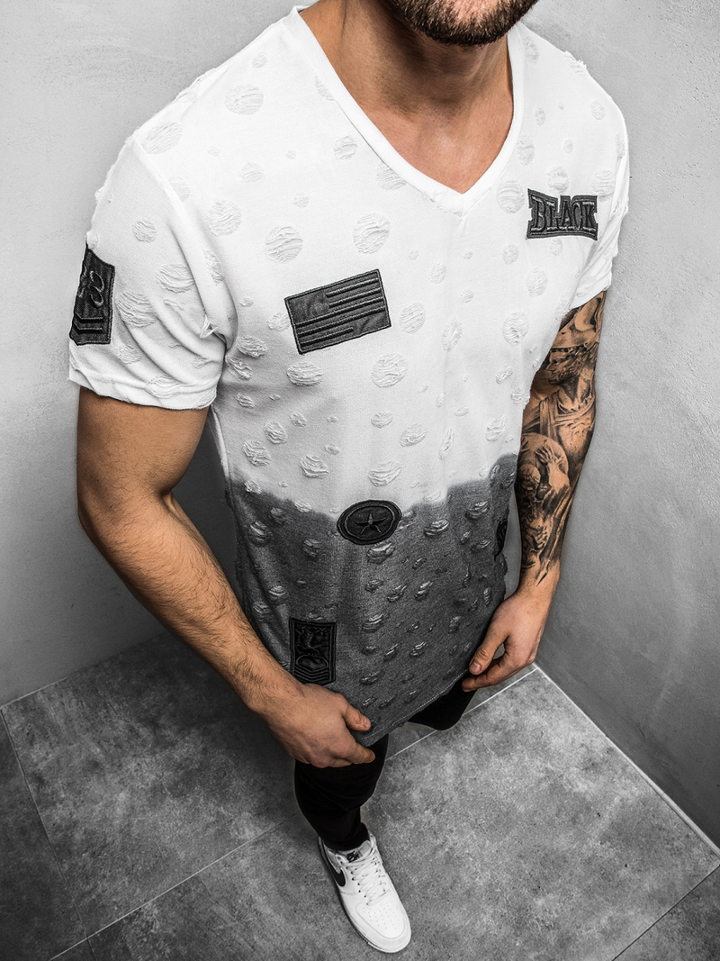 Camiseta de hombre blanca MJ/318YZ