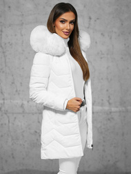 Chaqueta de mujer blanca OZONEE JS/16M9121/281