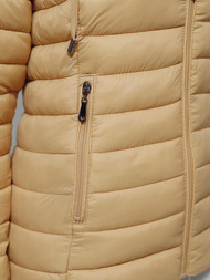 Chaqueta de mujer beige OZONEE JS/16M9101/254