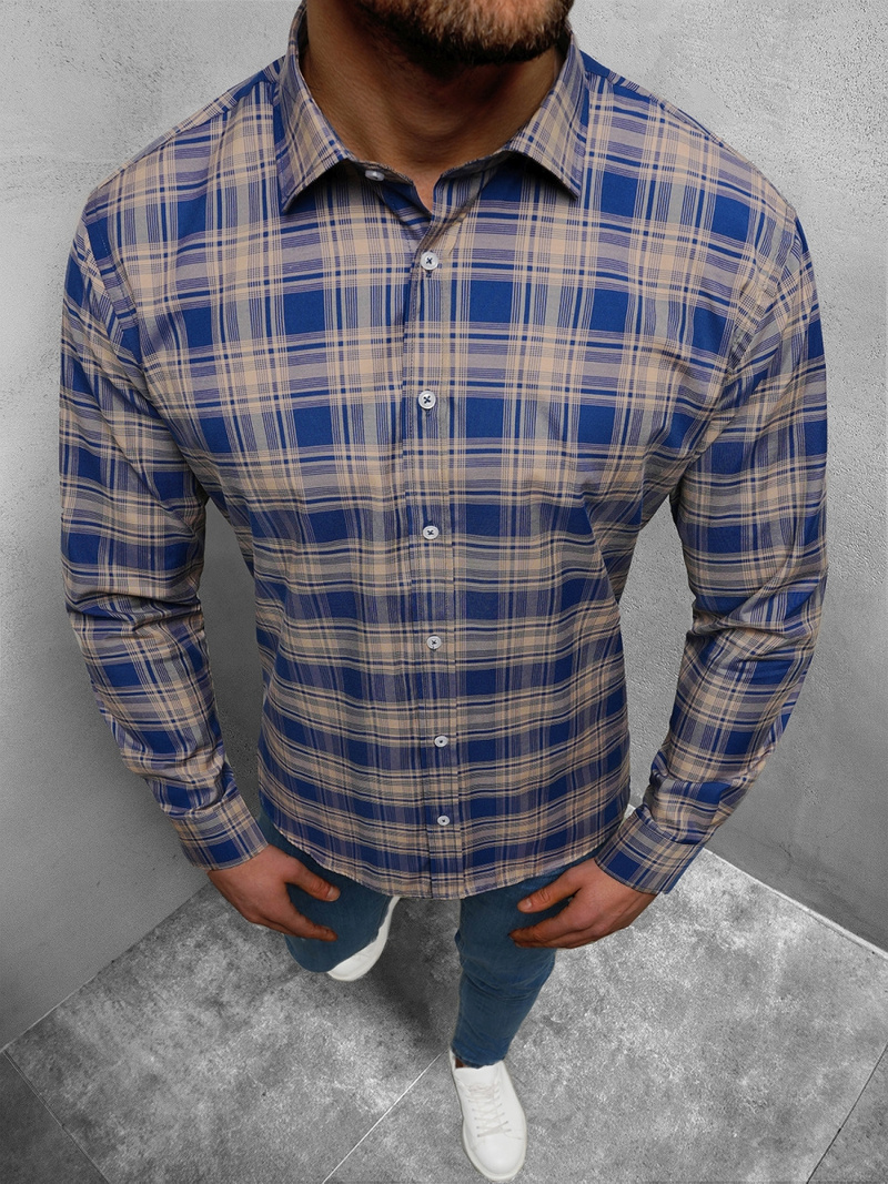 Camisa de hombre de colores OZONEE O/1622