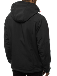 Chaqueta de hombre negro-naranja OZONEE GE/12263Z