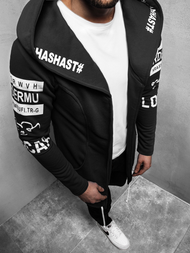 Sudadera de hombre negra OZONEE A/11110Z