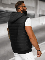 Chaleco de hombre negra OZONEE JS/MY88Z