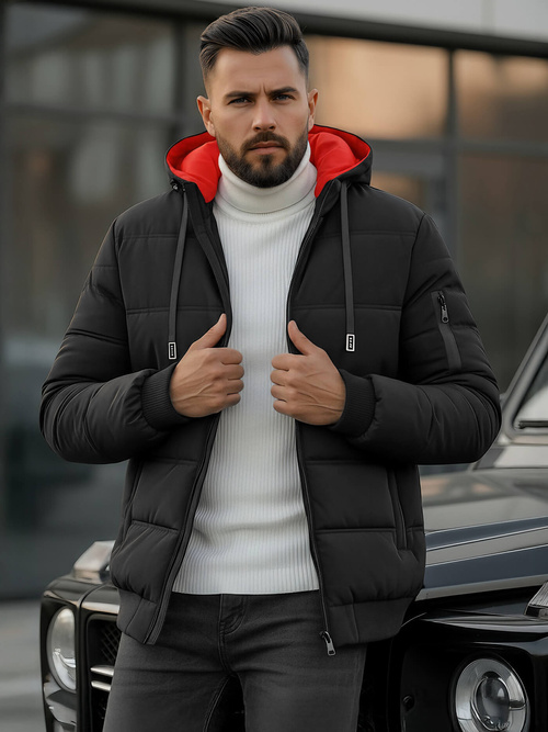 Chaqueta de hombre negra OZONEE JS/31M5003Z