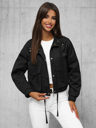 Chaqueta de mujer negra OZONEE O/G118Z