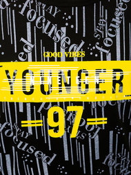 Camiseta de hombre negra OZONEE JS/KS1993Z