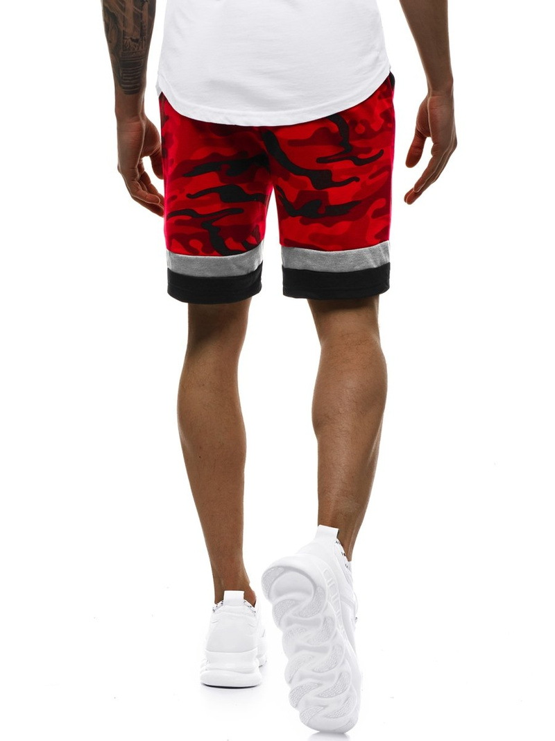 Pantalón corto de hombre rojo JS/KK300152