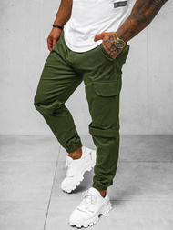 Pantalón chino jogger de hombre caqui OZONEE O/G3014Z