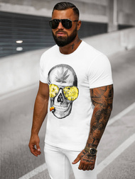 Camiseta de hombre blanca OZONEE JS/Y70019