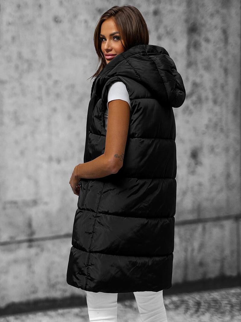 Chaleco de mujer negro OZONEE O/81266Z