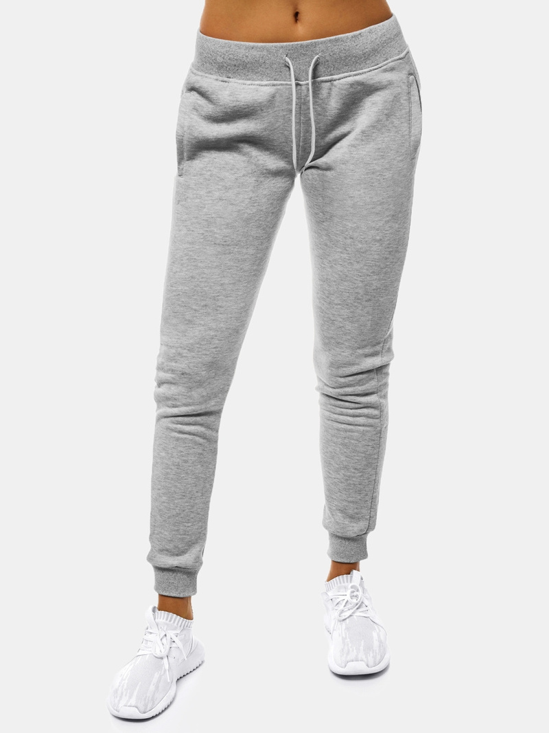 Pantalón de chándal para mujer gris OZONEE JS/CK01