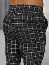 Pantalón chino de hombre negro OZONEE DJ/5515Z