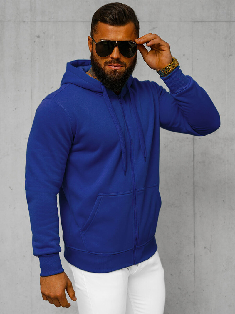 Sudadera de hombre cobalto OZONEE JS/2008Z