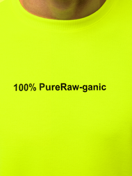 Sudadera de hombre neón amarilla OZONEE MACH/3149