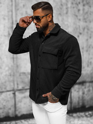 Camisa de hombre negra OZONEE O/GOM23040