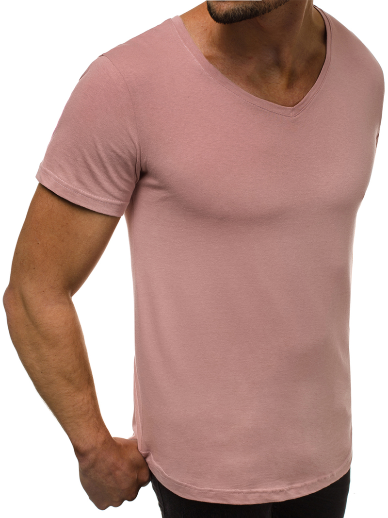 Camiseta de hombre rosa OZONEE O/2309