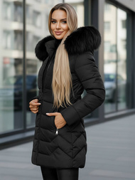 Chaqueta de mujer negra OZONEE JS/16M9121/392Z