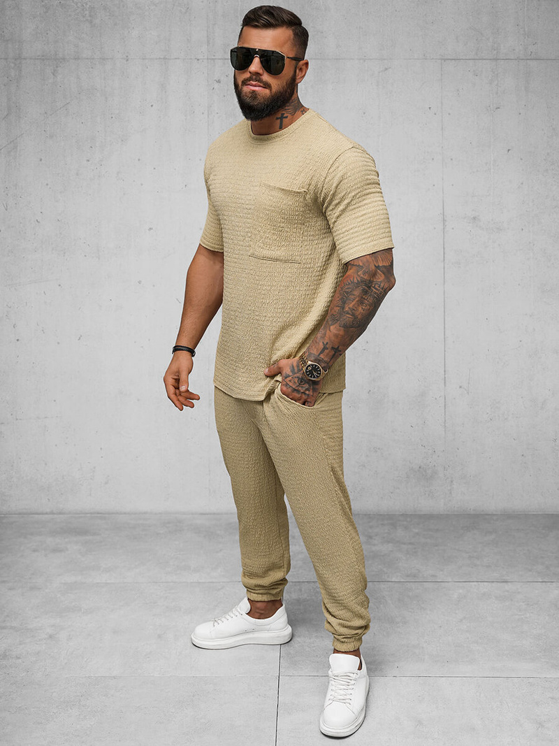 Camiseta de hombre camel OZONEE O/Y960T