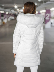 Chaqueta de mujer blanca OZONEE JS/16M9121/281Z