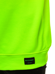 Sudadera de hombre neón verde OZONEE MACH/3149